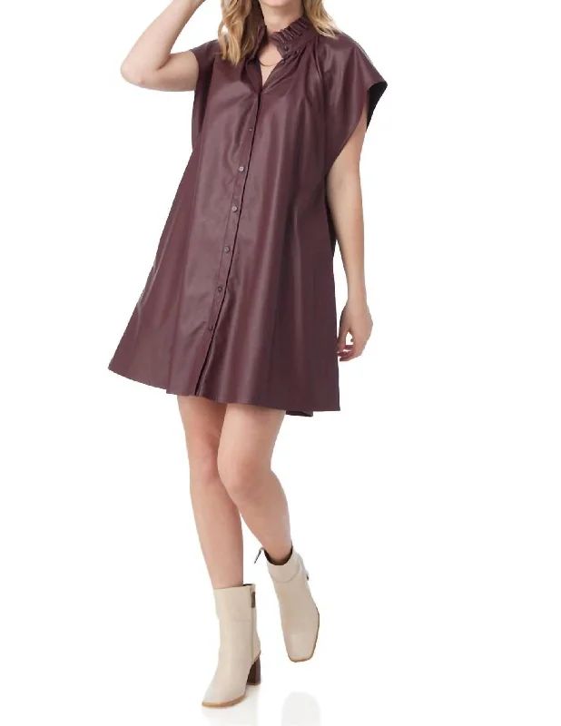 Wilhelmina Dress In Wine