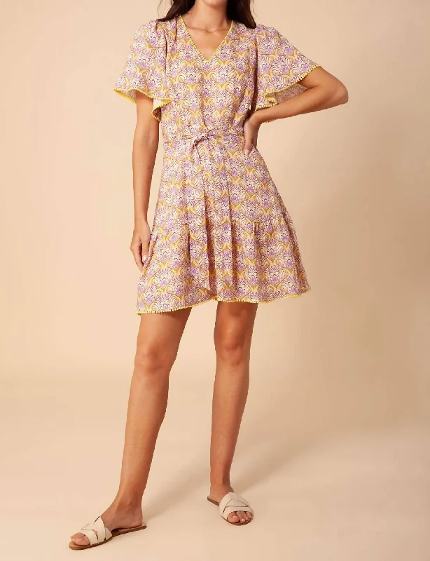 Lulie Linen Dress In Yellow