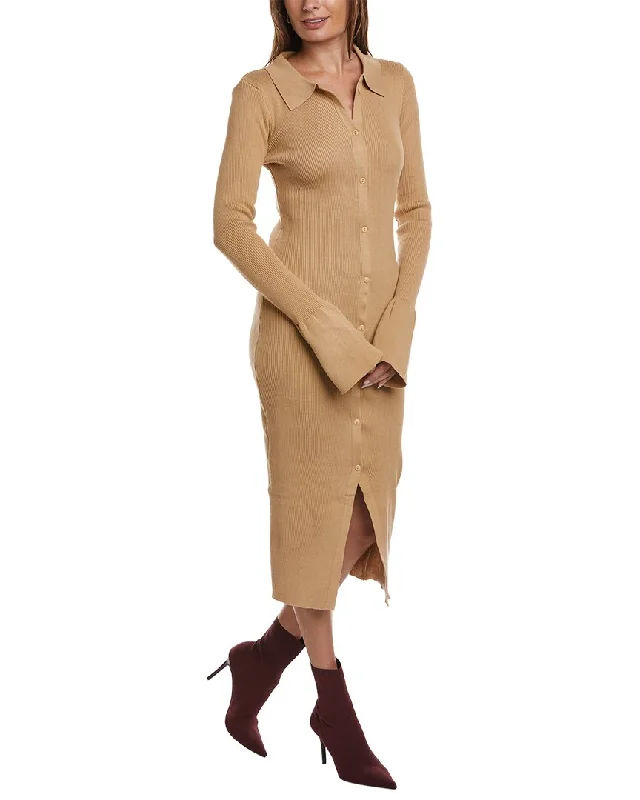 HL Affair Button-Down Sweaterdress