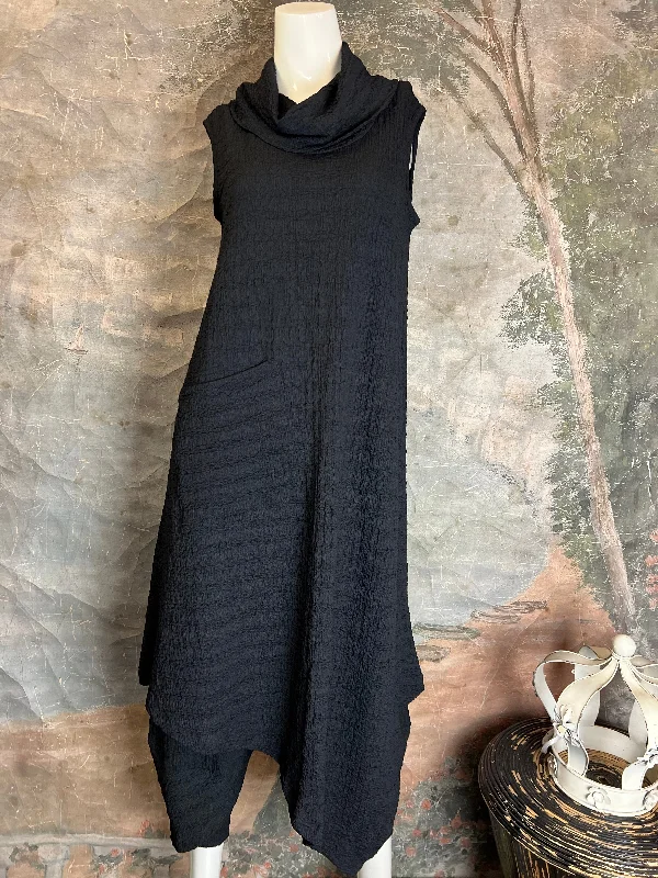 The Sale Everyone's Talking About D332 Waffle Cowlneck Dress