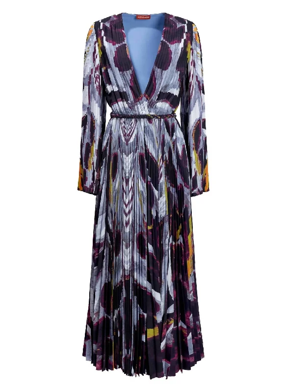 The Best Discounts Of The Weekend Antiparos Pleated Vneck Dress In Amsonia