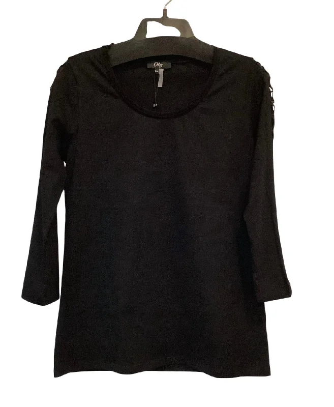 Women's Round Neck Top In Black