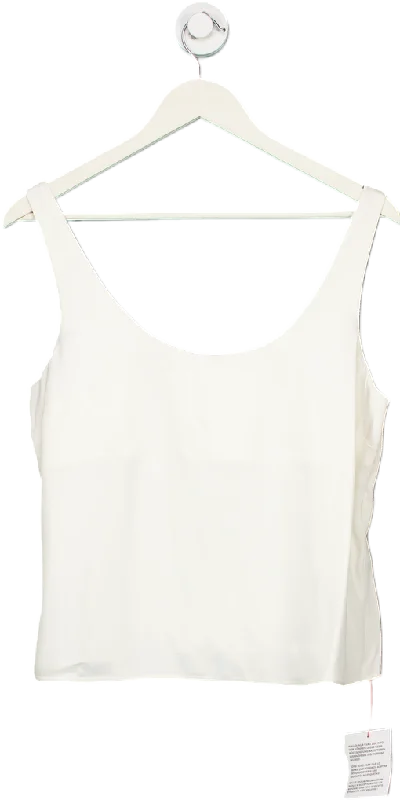 Topshop White Sleeveless Top UK 12