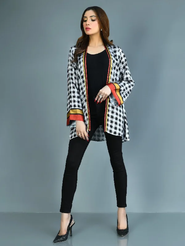 Printed Silk Cardigan