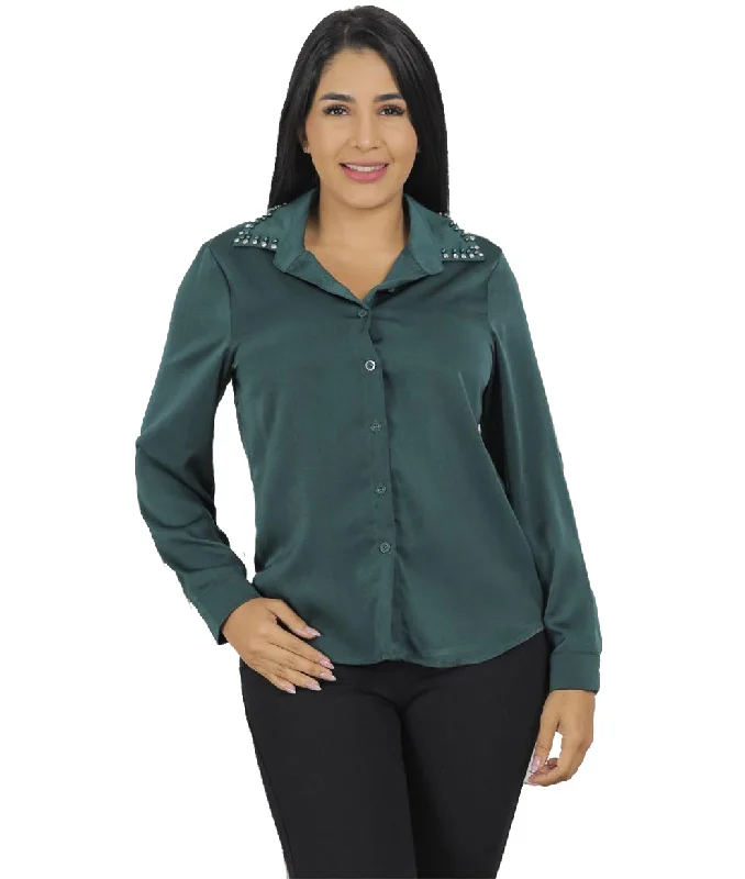 YU2706, Angelus  Ladies L/Sleeve  Blouses S-XL