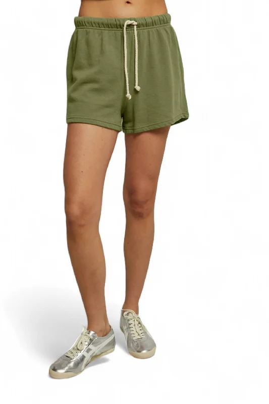 Layla Sweat Shorts In Safari