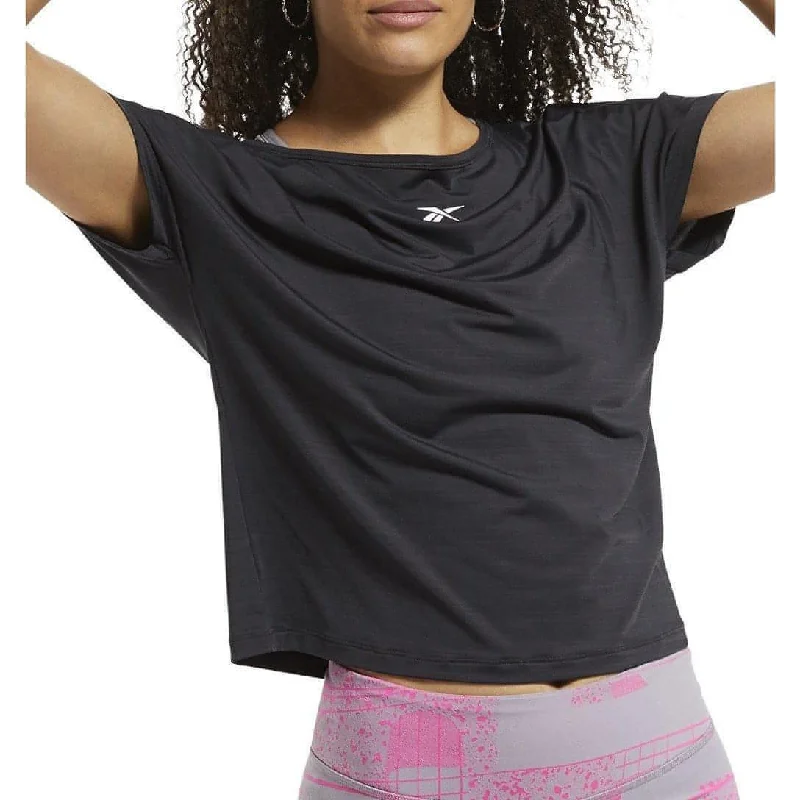 Reebok ActivChill Boxy Short Sleeve Womens Training Top - Black