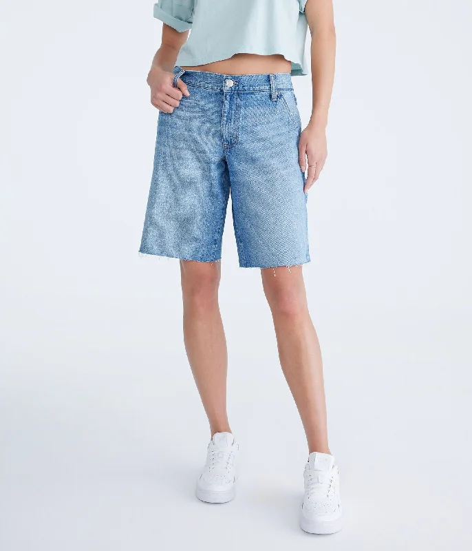 Aeropostale Mid-Rise Baggy Carpenter Jorts