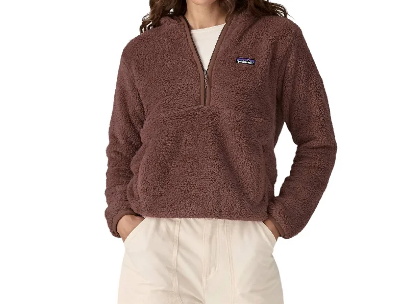 Los Gatos Hooded Pull Over Sweatshirt In Dulse Mauve