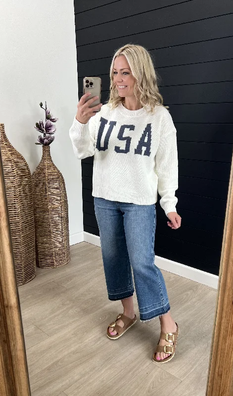 USA Slightly Cropped Pullover