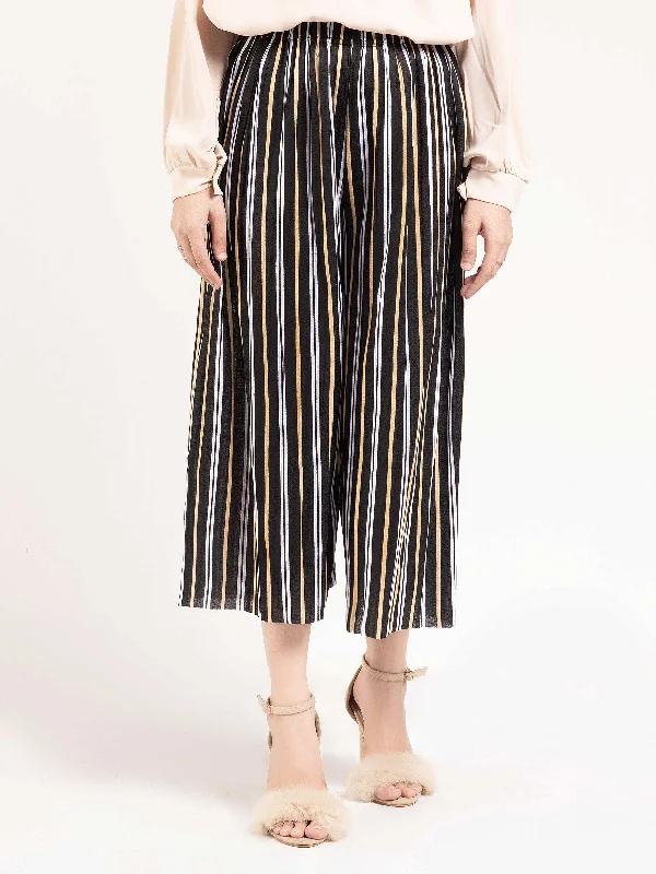 Striped Culotte Pants