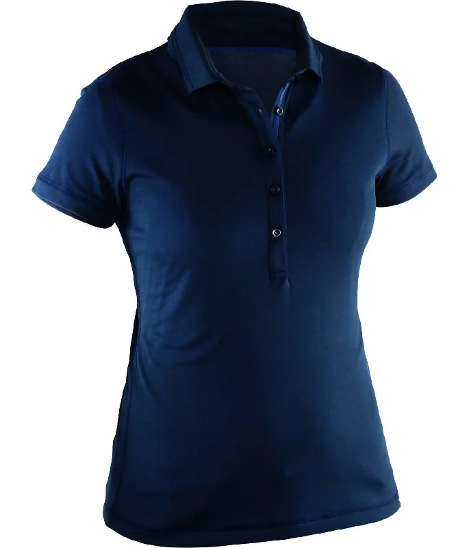 Ladies Clark Short Sleeve Polo Shirt In Navy