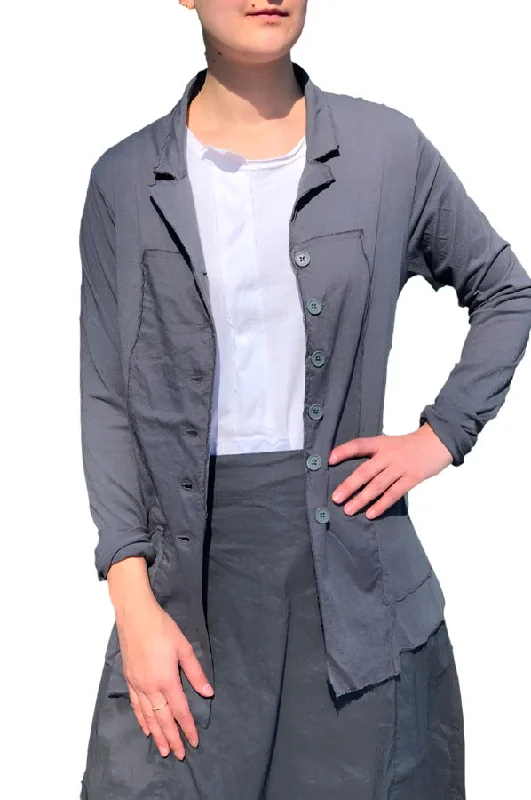 Button Up Jacket - Grey