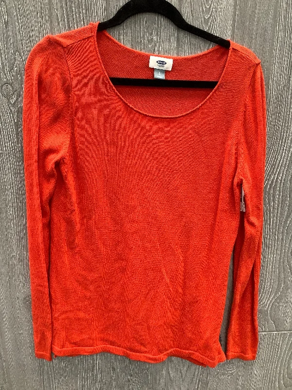 Top Long Sleeve By Old Navy In Orange