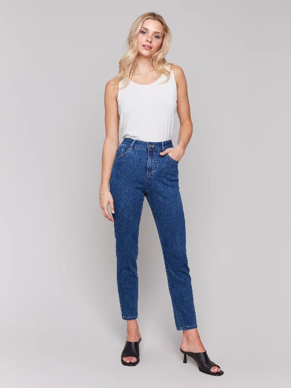 Claudia Slim Leg Jeans - Indigo