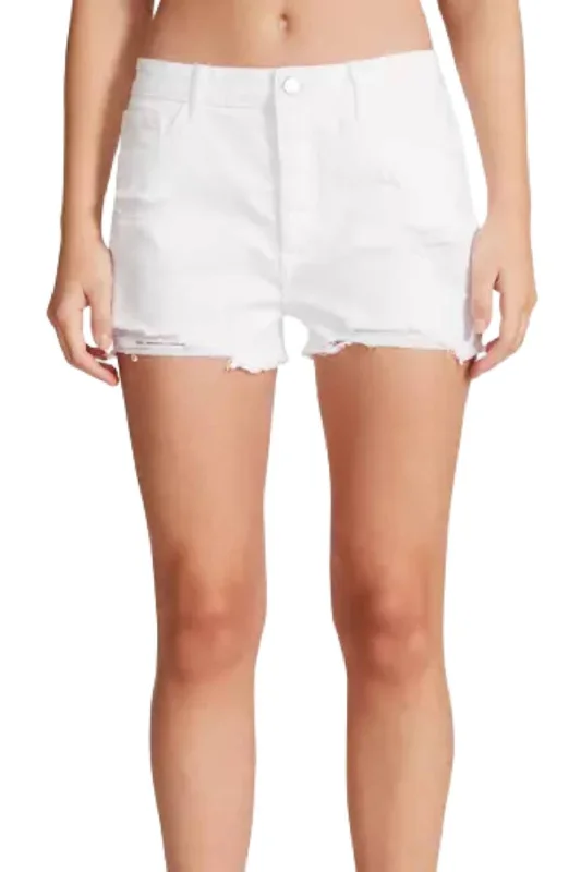 Hot Shorts In White