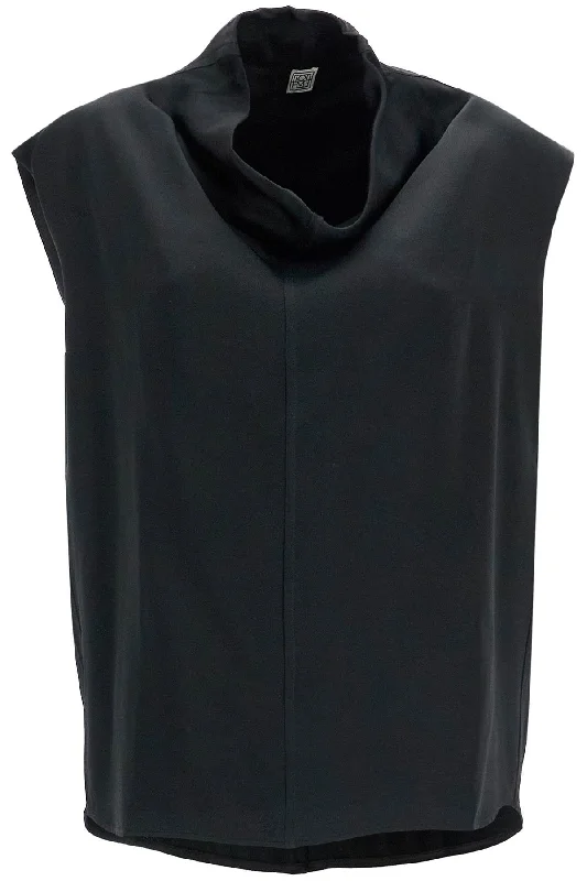 Toteme Women's Sleeveless Funnel Neck Top