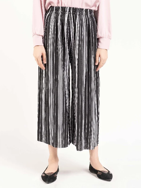 Striped Culotte Pants