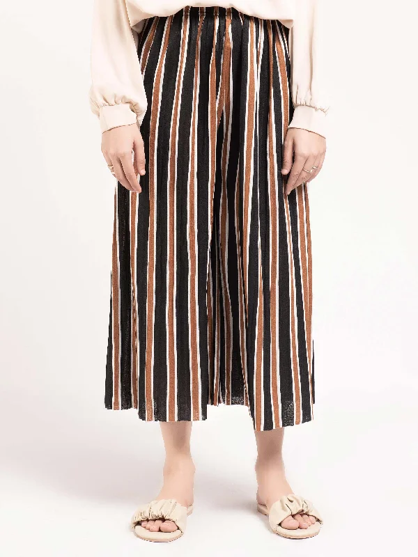 Striped Culotte Pants