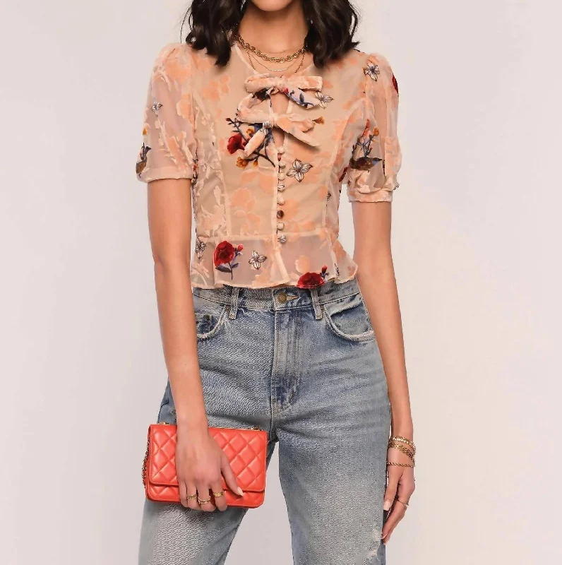 Avedon Floral Top In Multicolor