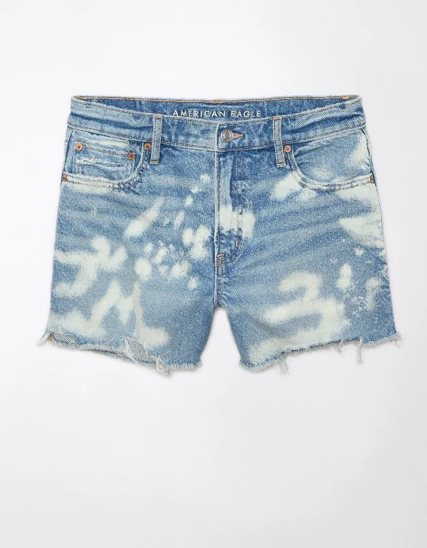 AE Strigid Super High-Waisted Relaxed Denim Short