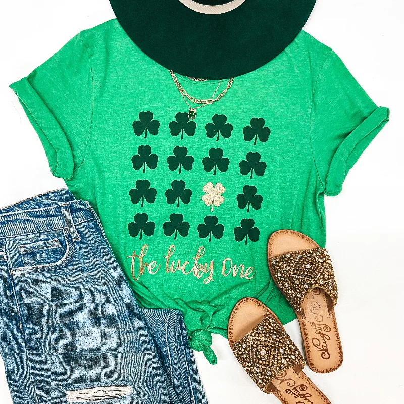 The Lucky Ones Clover Short Sleeve Tee Shirt in Green