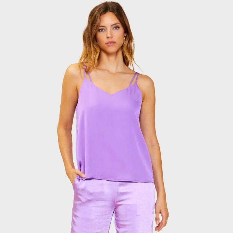 Recycled Double Strap Cami Top (Mindful Mauve)