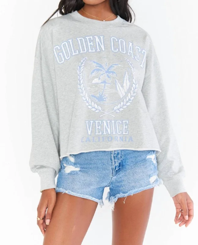 Snooze Sweatshirt In Golden Coast Graphic