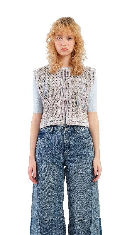 Selk'Nam Graphic Crochet Vest