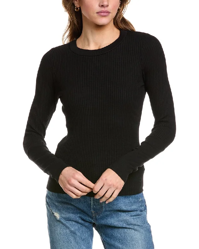 Stateside Luxe Thermal Scoop Neck Top