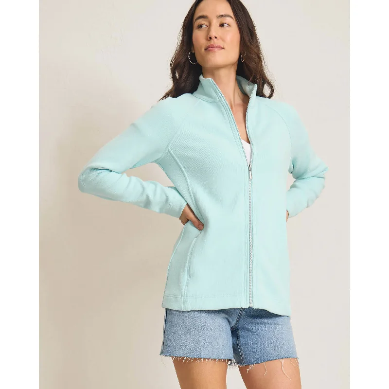 Tommy Bahama Women's New Aruba Full Zip Sweatshirt - Iced Aqua