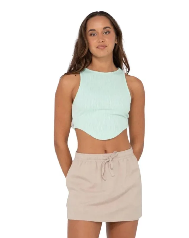 Lucy Curved Crop Tank